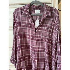 American Eagle oversized flannel